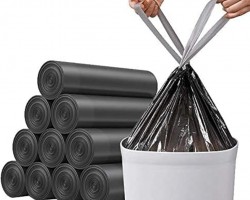 كيس نفايات مع رباط 500 غم مقاس 65×52سم كيس نفايات مع رباط 500 غم مقاس 65×52سم