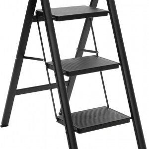سلم حديد 3 درجة اسود AF03-3