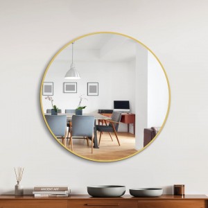 مراة حمام / مدخل مدور معدن ثقيل