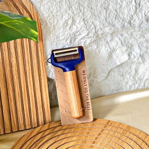 قشارة بطاطا ستانلس ستيل يد خشب SM2/9