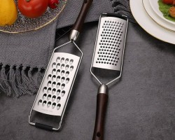 مبشرة اجبان وخضار مستطيل ستانلس مع يد وفرشاي HONGSHISHENG