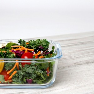 طقم صحون بايركس زجاج مربع 11.5 سم عدد 3 قطع