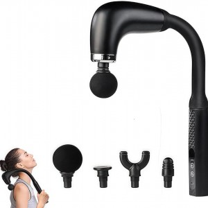 ماكينة فرد مساج شكل عصا مع 4 رؤوس شحن USB من FASCIAL GUN 