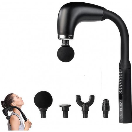 ماكينة فرد مساج شكل عصا مع 4 رؤوس شحن USB من FASCIAL GUN ماكينة فرد مساج شكل عصا مع 4 رؤوس شحن USB من FASCIAL GUN