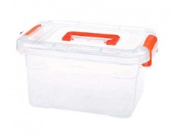 طبروير بلاستيك شفاف 2 لتر محكم الاغلاق مع يد تبروير