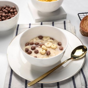 صحن زبادي 5 انش ميلامين ابيض مع قاعدة ثقيل