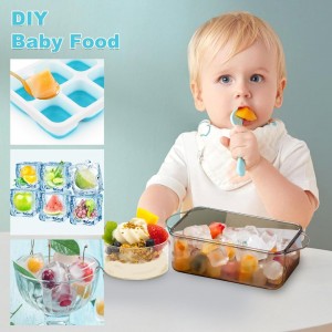 قالب ثلج بلاستيك مستطيل  24 قطعة سيليكون  