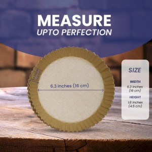 ورق بطاطا مدور قطر 16 سم - ارتفاع 4.5 سم عدد 50 قطعة