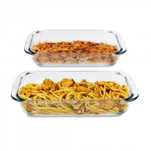 طقم بايركس قطعتين مستطيل 1.6 لتر + 3.0 لتر