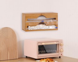 صندوق رول مشمع وقصدير 2 عين خشب بامبو