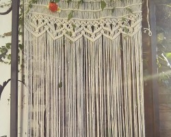 ستائر - برادي قاطع / باب / مكرميه صنارة هندي 100×200