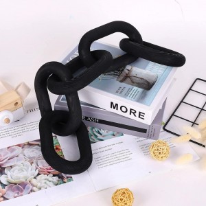 جنزير خشب ديكور لون اسود فاتح طول 55 سم