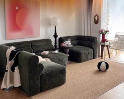  150 × 200 سم موكا سجاد قطن بابلز شانيل حبيبات بابيلز