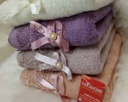 بشكير دانتيل عرايسي جديد حزمة 6 بشاكير