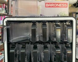 طقم ستاند بهارات اكريليك طابقين 12 قطعة