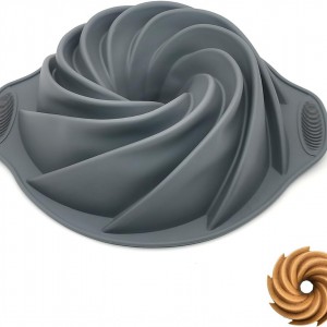 قالب كيك سيليكون كبير مجدول