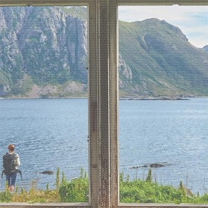 شبك ابواب مانع / طارد حشرات - بعوض - سكرين حماية للابواب والشبابيك مقاس 1.5 م × 2 م