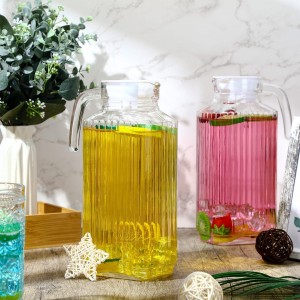 شاف / ابريق عصير زجاج محزز 1.8 لتر