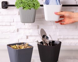 قوار ورد  - حامل معالق - قرطاسية مربع صغير تعليق صناعة تركي قوار ورد  - حامل معالق - قرطاسية مربع صغير تعليق صناعة تركي