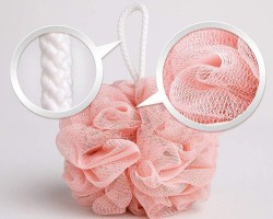 ليفة حمام شبك ناعم للاطفال والبالغين مع خيط