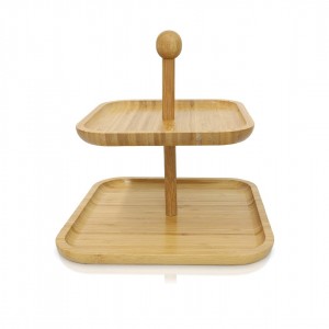 مضيفة خشب 2 طبقة خشب بامبو 25 سم × 20 سم  M39-7