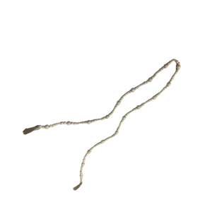 مسبحة ديكور خرز مكرميه بيج طول 2 متر وسط 