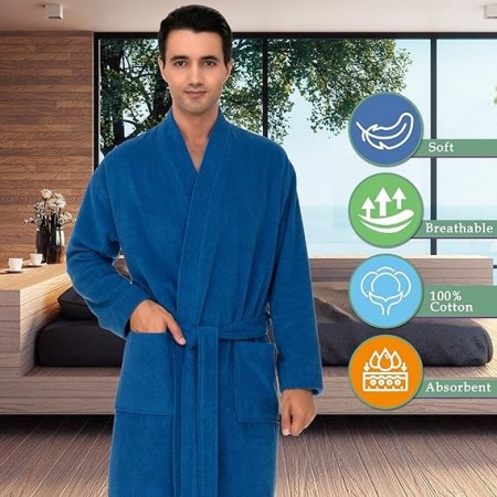 برنص حمام فرادي ثقيل احجام متعددة قطن مصري 100% برنص حمام فرادي ثقيل احجام متعددة قطن مصري 100%