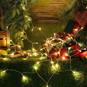 حبل اضائة لون ابيض 50 ليد طول 5 متر لون ابيض زينة رمضان