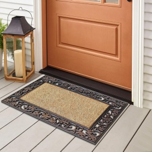 دعسة جلد 74×44 سم مستطيل وجه خيش 189/3