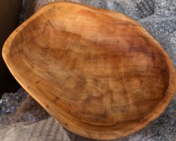 صحن مستطيل خشب ثقيل 19*15*3.5 سم صناعة يدوية