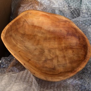 صحن مستطيل خشب ثقيل 19*15*3.5 سم صناعة يدوية