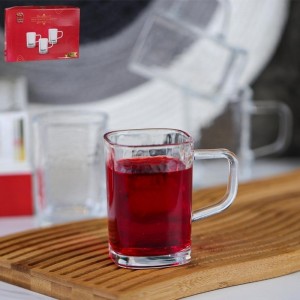 طقم كاسات شاي شكل مربع مثلج مع يد حز / حيف ذهبي قطعة12 زجاج مثلج DW17 طقم كاسات شاي شكل مربع مثلج مع يد حز / حيف ذهبي قطعة12 زجاج مثلج DW17