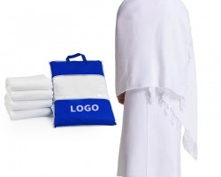 ملابس / مناشف / منشفة احرام لاداء العمرة او الحج مع شنطة خامة عالية