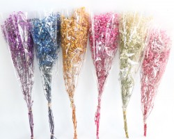 ضمة عروق ورد طبيعي مجفف لون بيج 60 سم