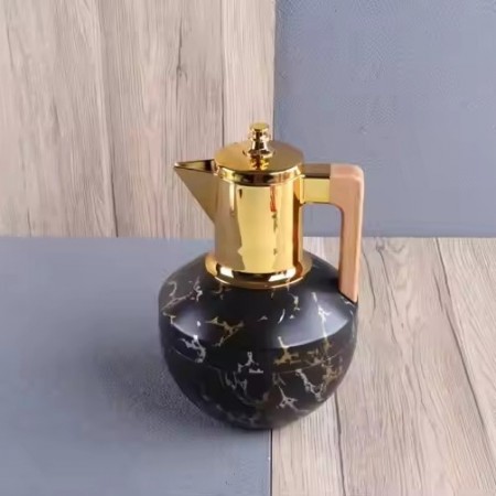 ثيرموس قهوة 1لتر بطة ماربل اسود عنق ذهبي/475 ثيرموس قهوة 1لتر بطة ماربل اسود عنق ذهبي/475