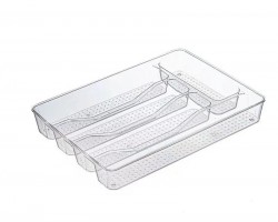 منظم جرار معالق اكرلك شفاف 30 × 23 + 3 سم