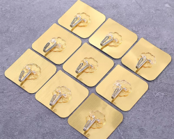 كرت علاقات علاقة حائط تلزيق لاصقة  شكل وردة شفاف 5 قطع