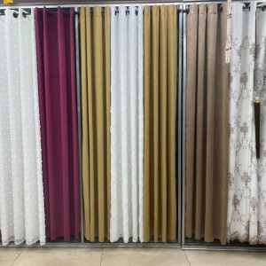 ستائر يافا + شيفون كريب موديل AB2 طقم 3 قطع