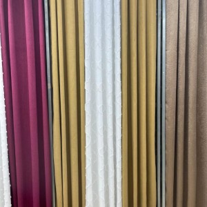 ستائر يافا + شيفون كريب موديل AB3 طقم 3 قطع