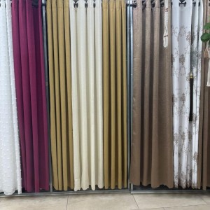 ستائر يافا + شيفون كريب موديل AB6 طقم 3 قطع