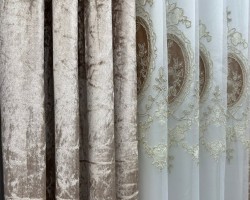 ستائر تتيوس لون كبتشينو