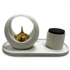 طقم مبخرة عظم شكل حلقة