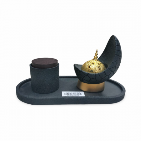 طقم مبخرة عظم شكل هلال