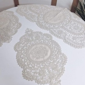 طقم شرشف مستطيل رزان