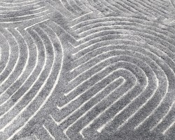 ممر سجاد بوهيمي 80 × 200 سادة حرير بصمة نافر ارضية لاصق - سكني