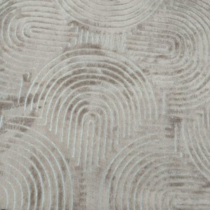 ممر سجاد بوهيمي 80 × 200 سادة حرير بصمة نافر ارضية لاصق - بيج