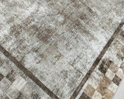 رول سجاد بيرلنت اورجينال 80 × 200 - مربعات بني