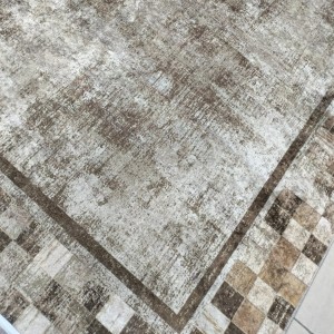 رول سجاد بيرلنت اورجينال 80 × 200 - مربعات بني