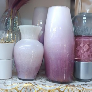 فازات زجاج شكل جرة مشكل 25 سم 3 قطع