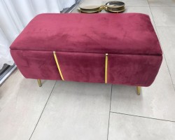 مقعد - بف تسريحة صندوق العروس شفط بارجل ذهبية